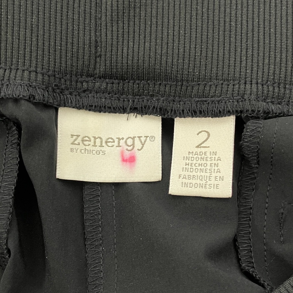 Chico’s Zenergy Black Pull On Pants size 2 - Picture 2 of 9